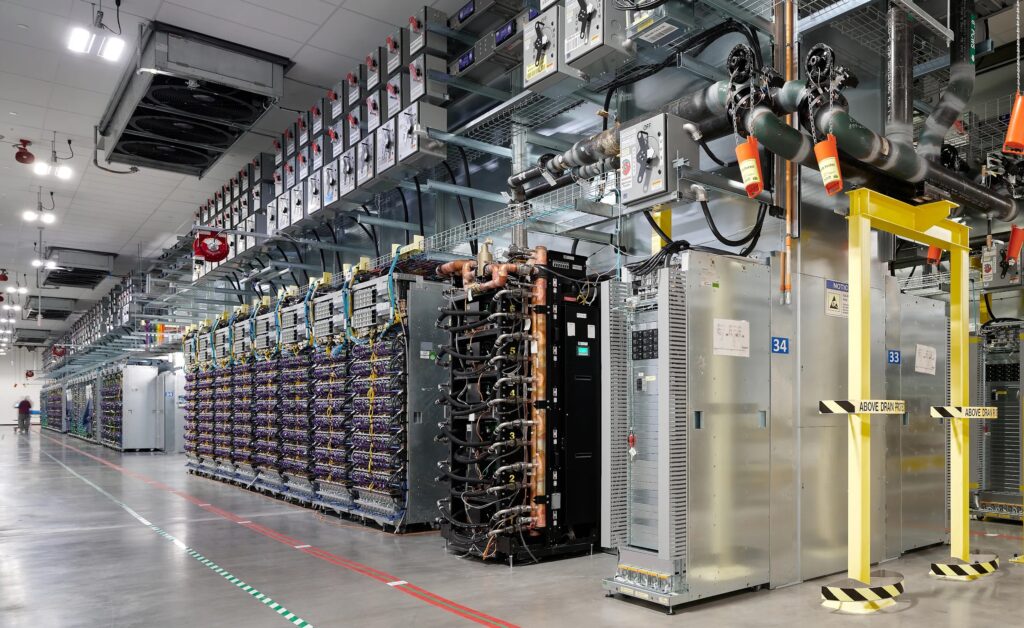 Allée 34 d'un data-center de Google